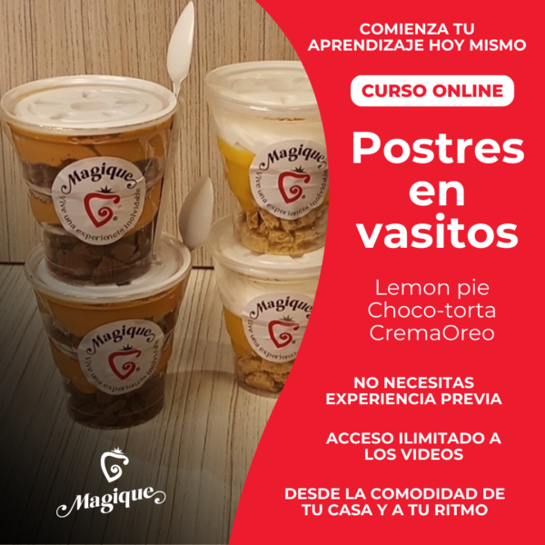Curso Online - Postres en vasitos Parte 1